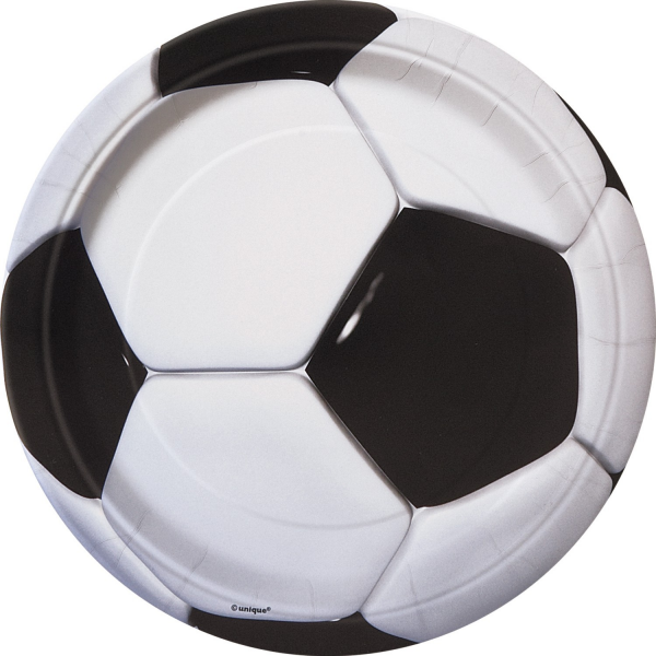 Soccer Party Side Plates (8) - 17cm
