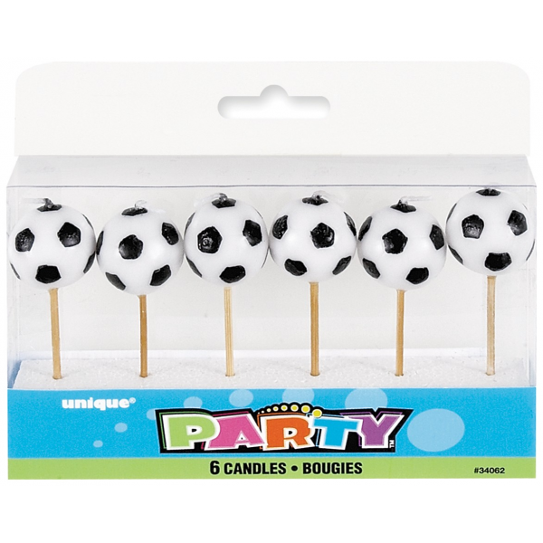Soccer Party Candles (6)
