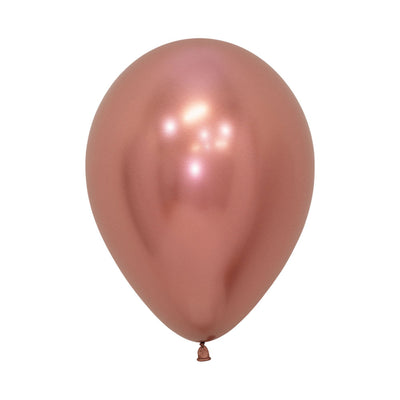 Metallic Rose Gold Balloons - 12pk image 0