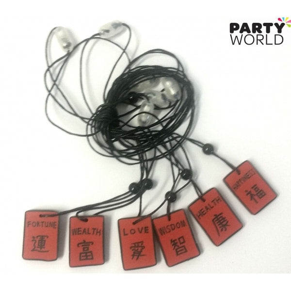 Chinese Character Necklaces (6pk)