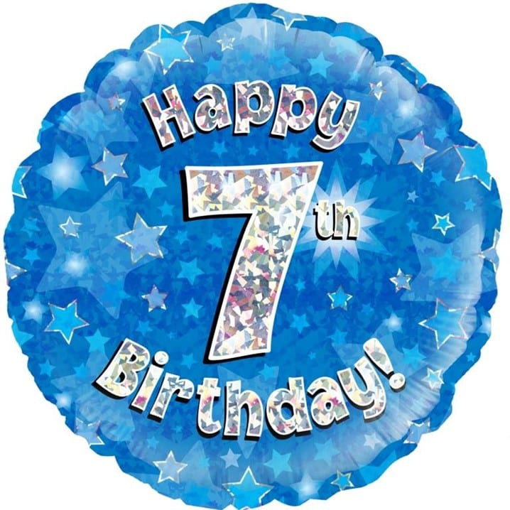 7th Birthday Foil Balloon 45cm