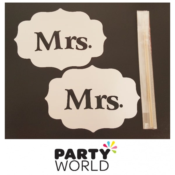 Mr & Mrs Card Photo Props (2)