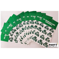 St Patrick's Day Green Plastic Derby Hat (12pk)