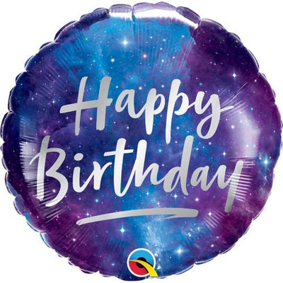 Foil Balloon 18" Birthday Galaxy image 0