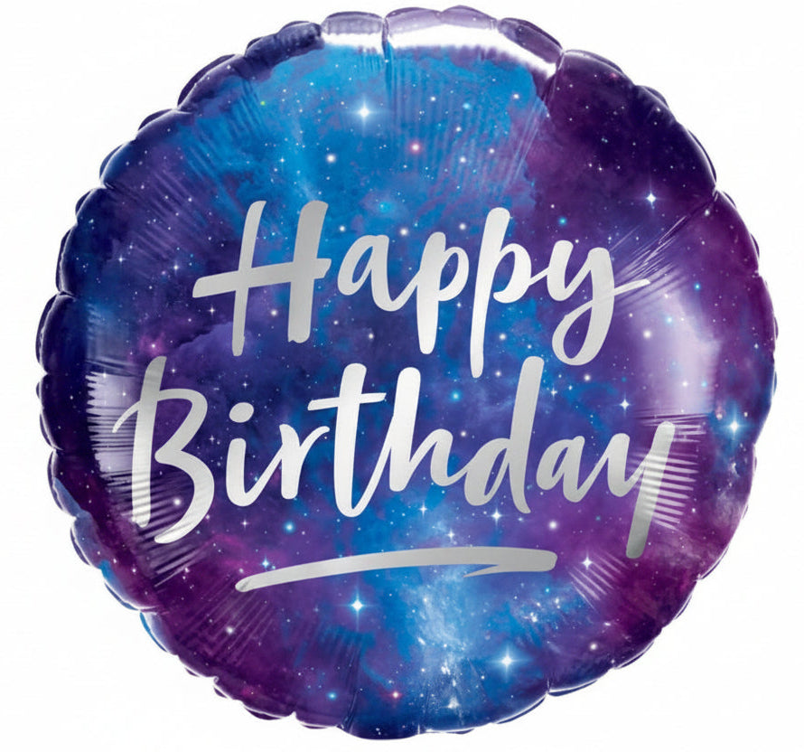Foil Balloon 18 Birthday Galaxy