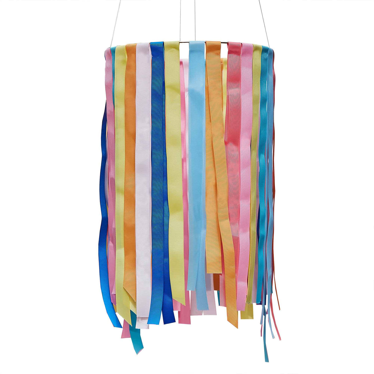 Colour Ribbon Hanging Multi Colour Hanging Hoop Ribbon Decoration | NZ – Party Shop
