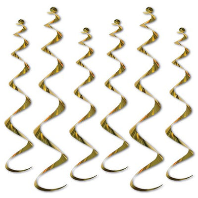 Hanging Swirls - Gold 8pk image 0