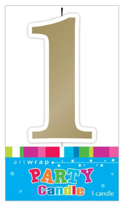 Candle Number 1 Gold image 0