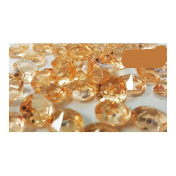 Peach Diamond Table Scatters - 1cm (50)