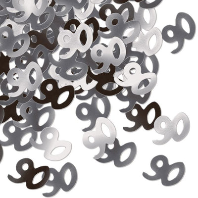 Scatter Confetti 90 - Black and Silver