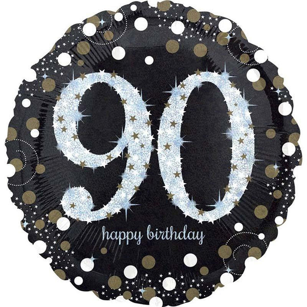 Foil Balloon 90th Birthday - Sparkling