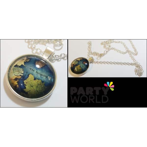 Game of Thrones Westeros Map Pendant Necklace