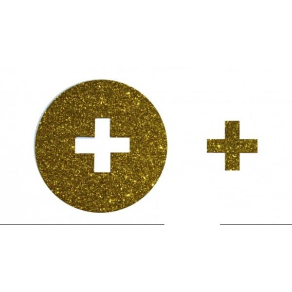 Gold Glitter Stickers (18)