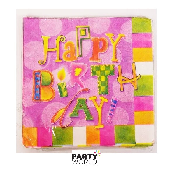 Birthday Design Luncheon Napkins (20)