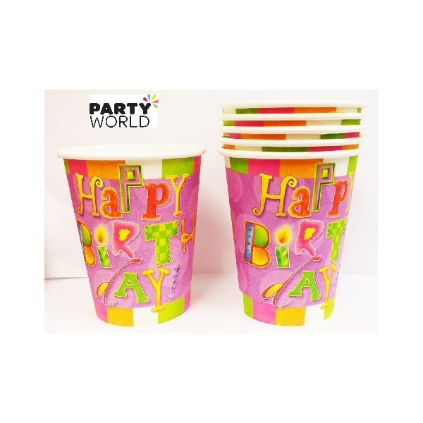 Owl Design Paper Party Cups (8)