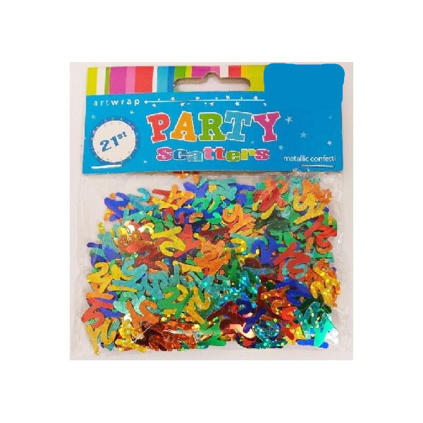 21st Colourful Confetti Scatters