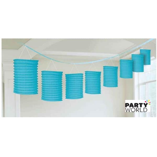 Mint Blue Paper Lantern 20cm