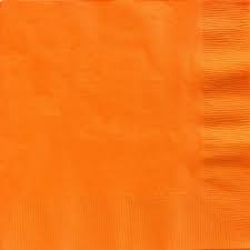Dinner Napkins - Orange 20pk image 0