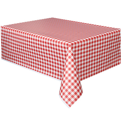 Plastic Table Cover Rectangle - Checkered image 0