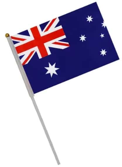 Australian Flag On Stick (21 x 14cm)