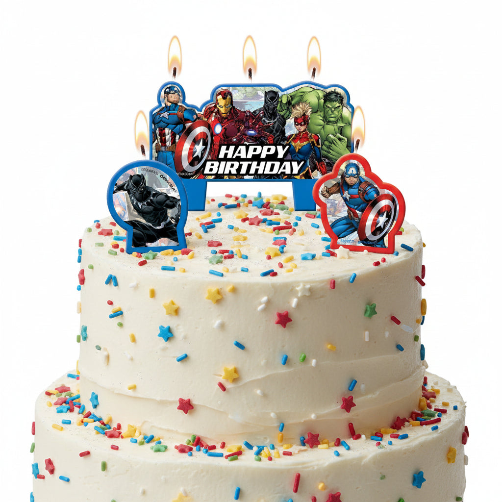 Avengers  Birthday Candle Set 4pk