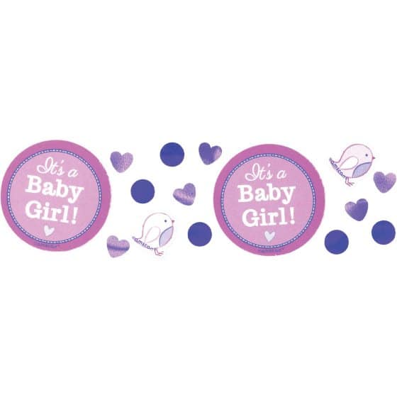 Baby Shower Its A Baby Girl Confetti