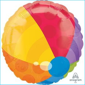 Beach Ball Foil Balloon 43cm