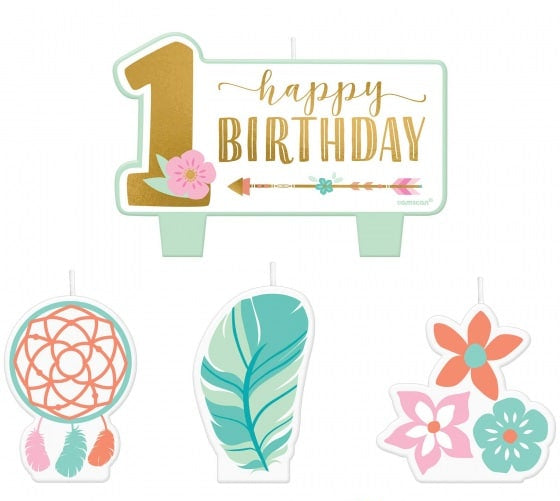 Birthday Girl 1st Birthday Candle Set