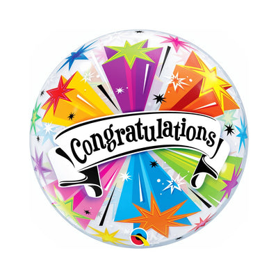 Bubble Balloon 22" Congratulations