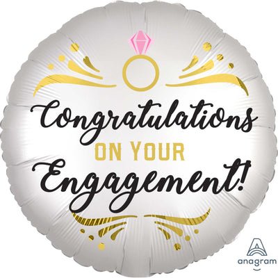 18" Foil Balloon Congratulations on your Engagement