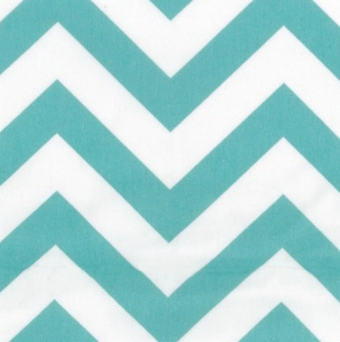 Caribbean Teal Chevron Beverage Napkin (16)