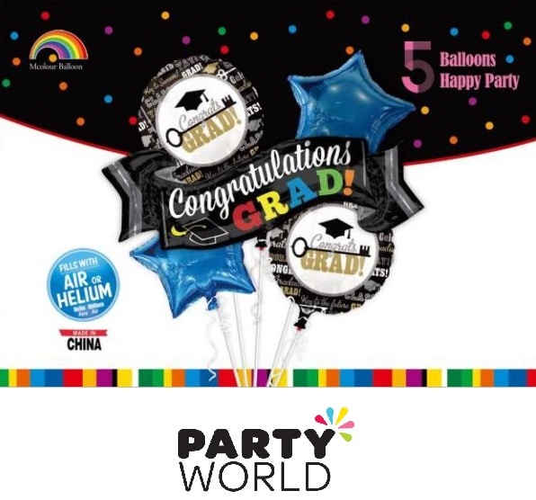 Congrats Grad! Graduate Foil Balloon Bouquet
