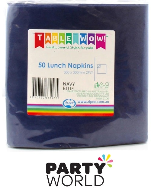 DarkNavy Blue Party Paper Luncheon Napkins (50)