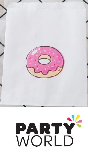 Donut Theme White Paper Party Bags (10)
