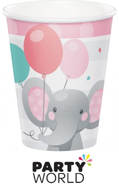 Elephant Blue Paper Cups 266ml (8pk)