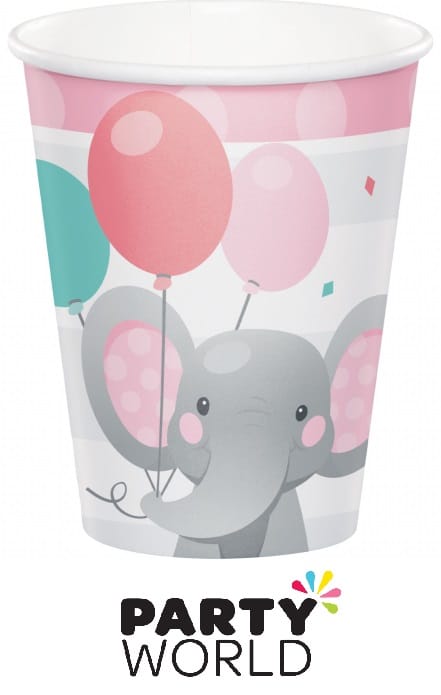 Elephant Blue Paper Cups 266ml (8pk)