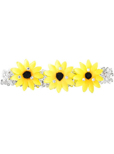 Sunflower Sequin Headband