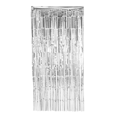 Foil Fringe Curtain Silver 910mm x 2.4m