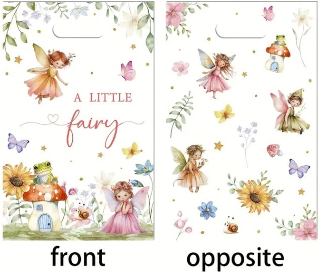 Fairy Party Plastic Loot Bags (10)