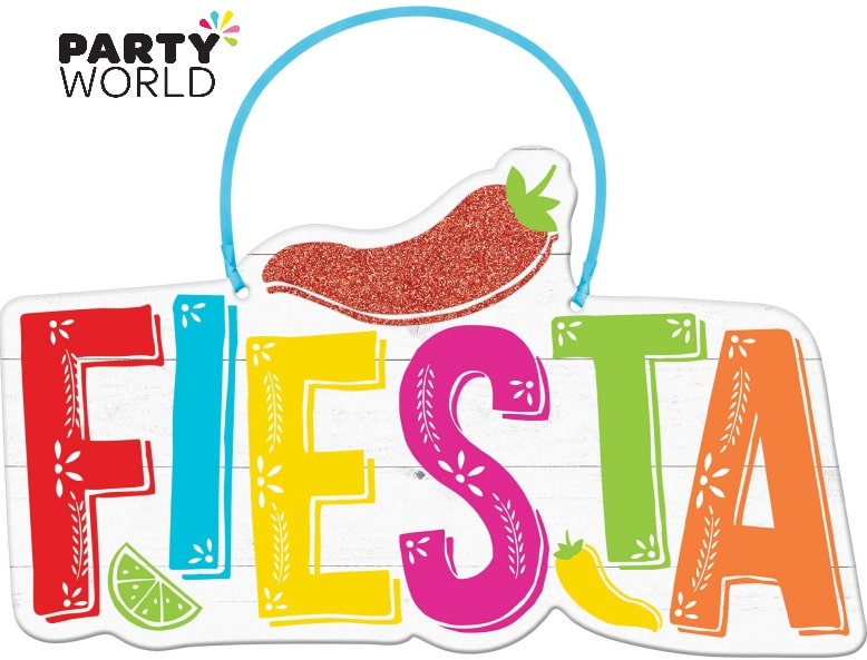 Fiesta Party Hanging MDF Sign