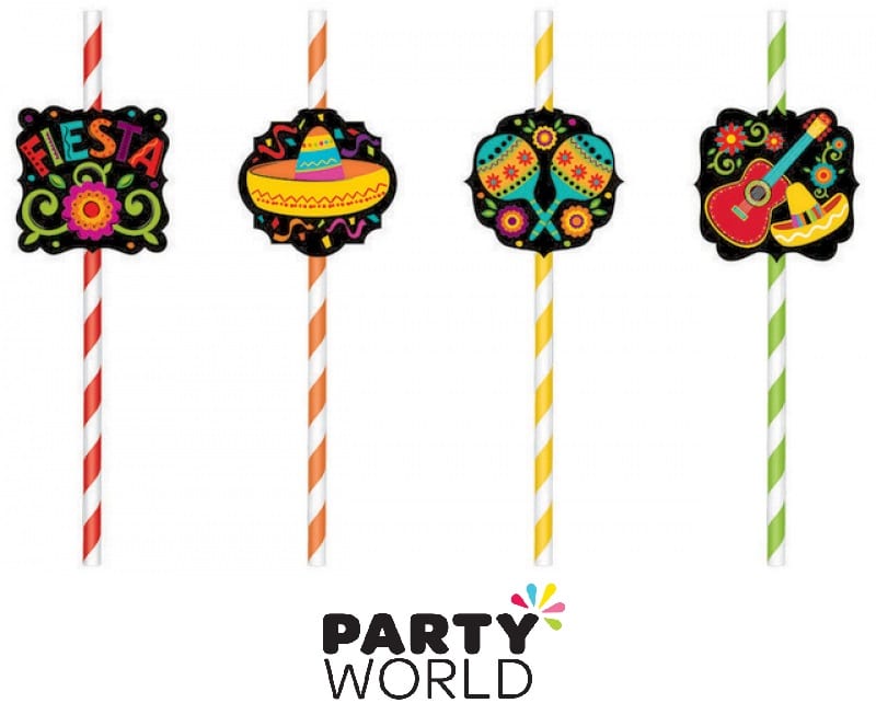 Farmyard Themed Paper Straws With Add-On Animals (12pk)