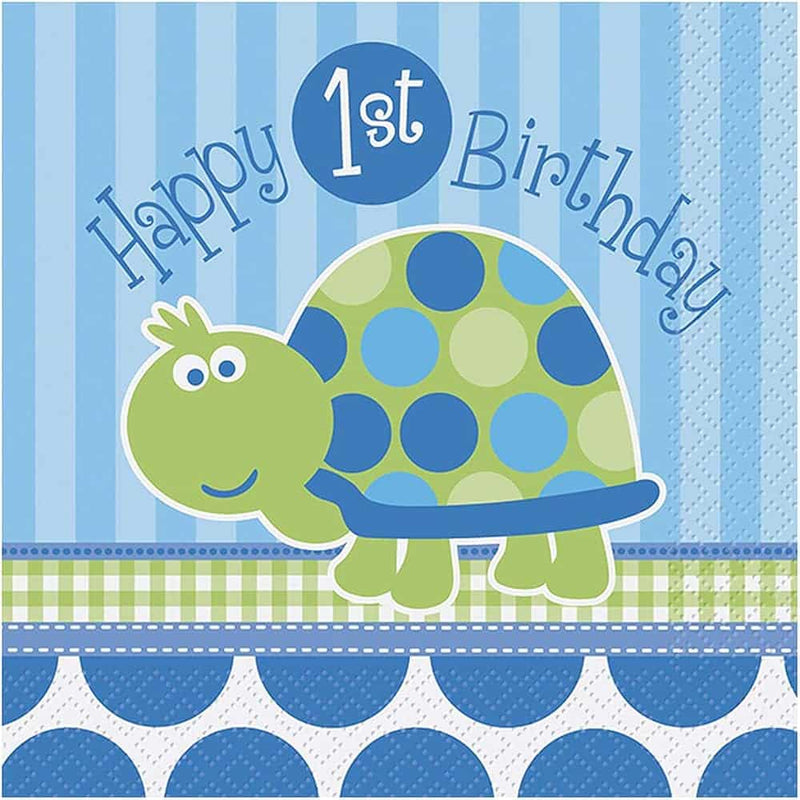First Birthday Turtle Luncheon Napkin (16)