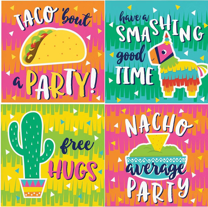 Fiesta Fun Cactus Free Hugs Beverage Napkins (16)