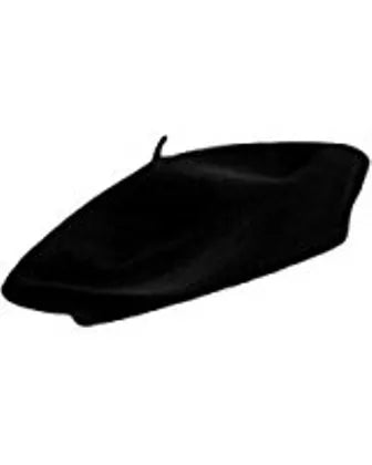 French Style Beret Hat - Black
