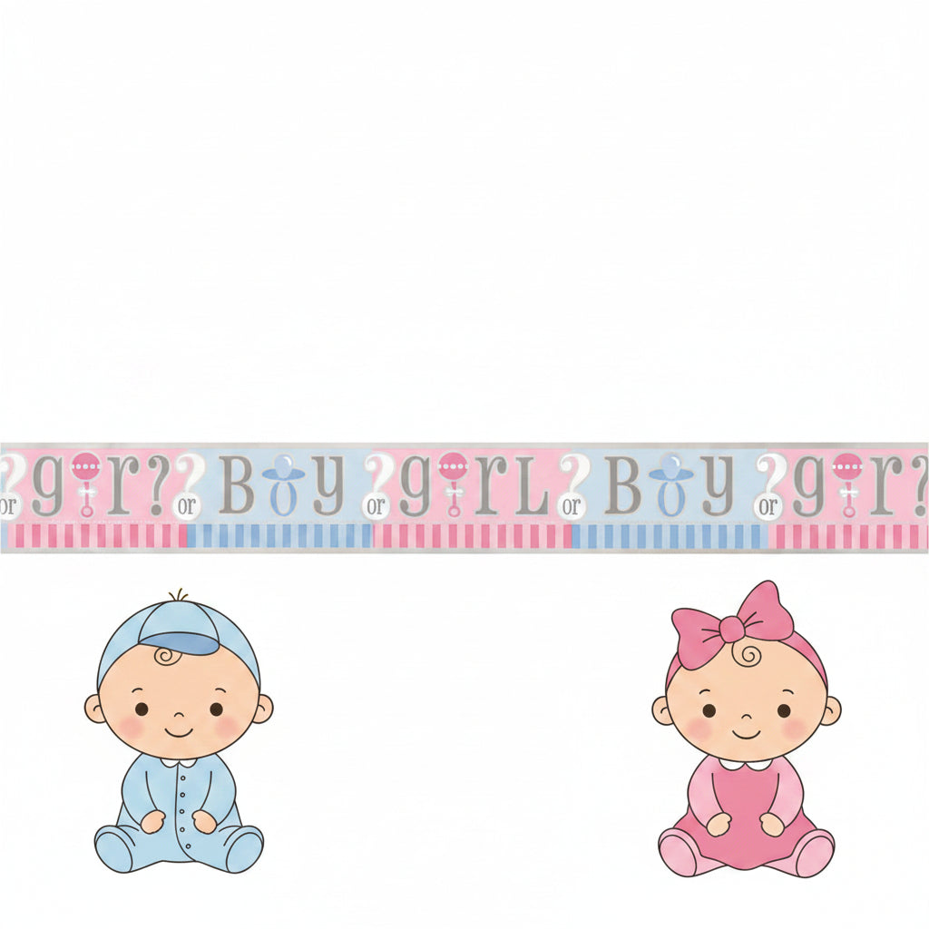 Gender Reveal Foil Banner Boy Or Girl?