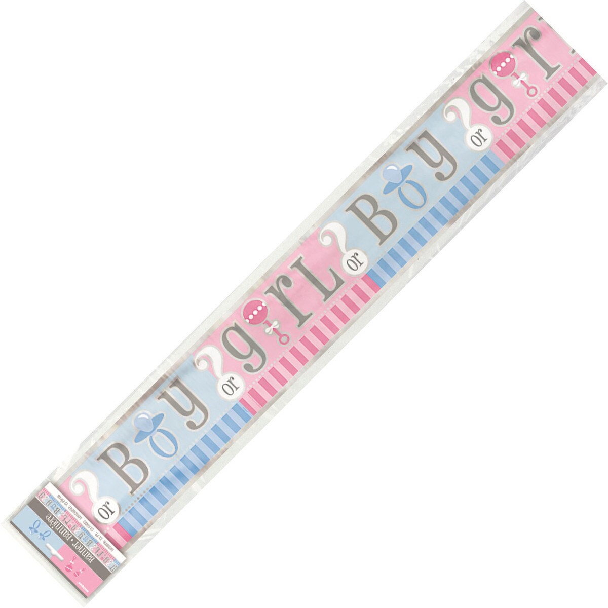 Gender Reveal Foil Banner Boy Or Girl?
