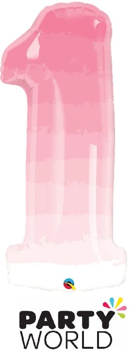 Giant Jelly Rainbow Foil Number - 4 (Approx. 86cm)