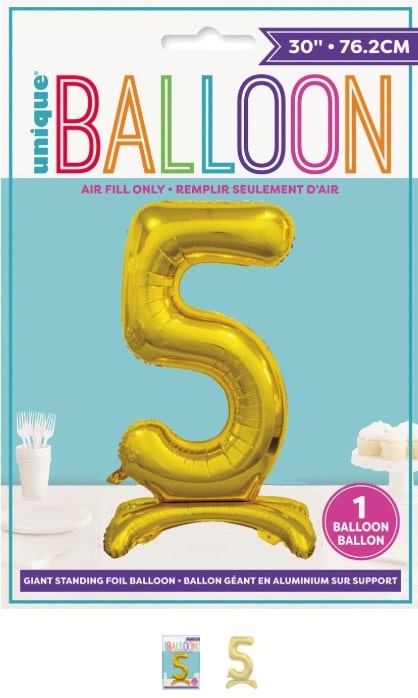Giant Rose Gold Foil Number Balloon  (Approx. 86cm) - 4