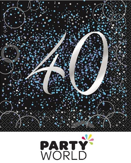 Glitz Rose Gold 50th Luncheon Napkins (16)