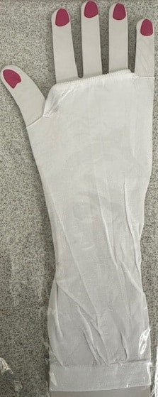 Gloves - Long White Elbow Length - Fingerless